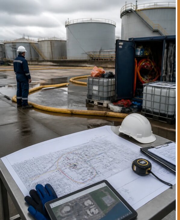 Разработка плана ликвидации разливов нефти в Скопине